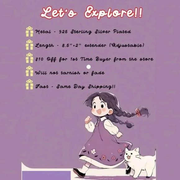 ▶ SILVER INITIAL ANKLET ❤️HEART CHARM PERSONALIZED ALPHABET DAINTY, ELDM22336 - Picture 2 of 15